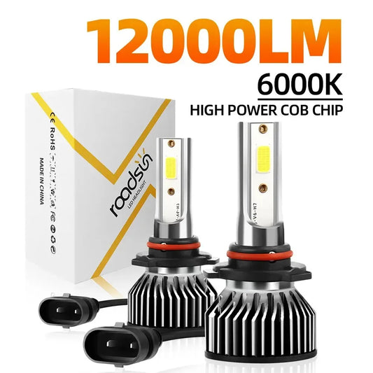 Roadsun H4 H11 H7 LED Scheinwerfer 12000LM 6000K – SwissGlanzGarage Autopflege Schweiz