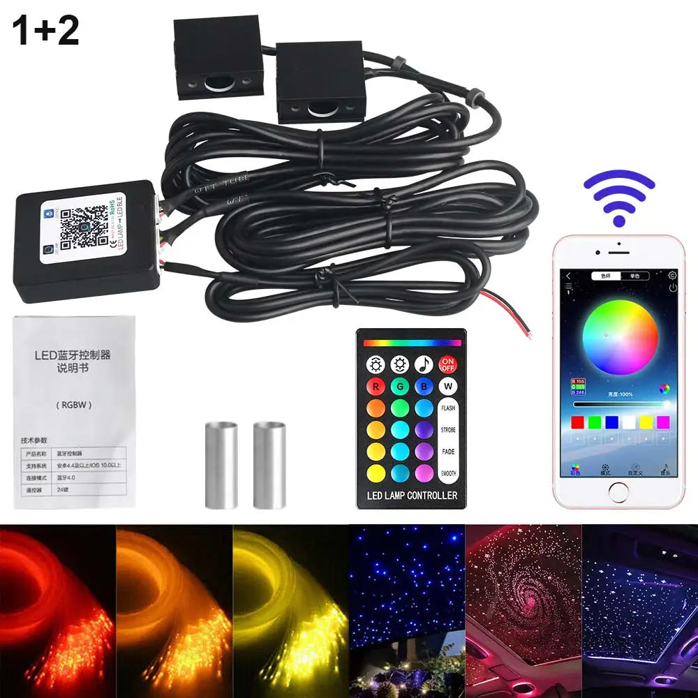 RGBW 1/2/4 Split Maschine Licht-Set