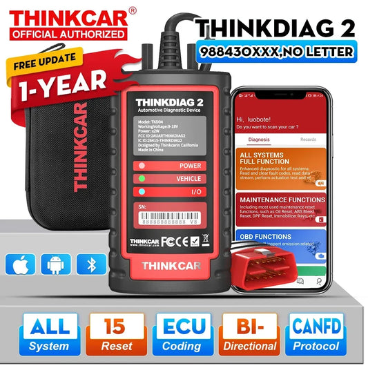 Thinkcar ThinkDiag 2 OBD2-Diagnosegerät – SwissGlanzGarage Autopflege Schweiz