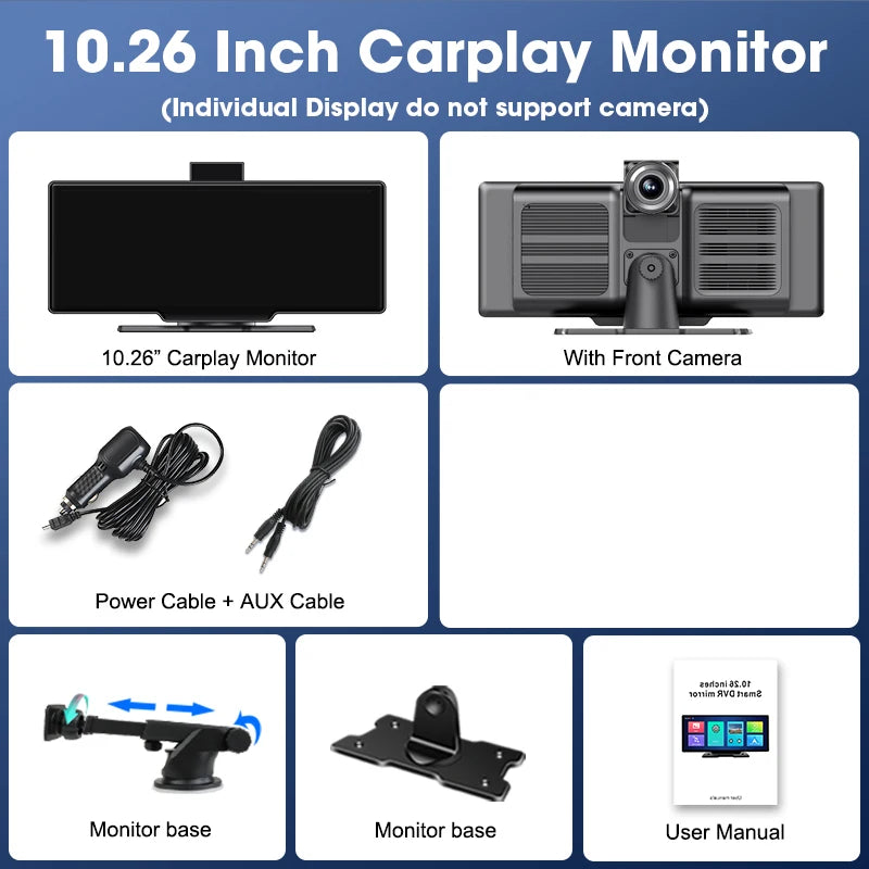 10.26'' Dash Cam 4K Auto-Rückspiegel