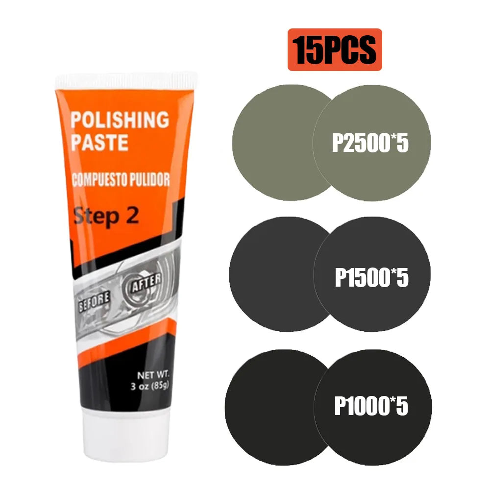 Scheinwerfer-Restaurierungs-Set mit Politur