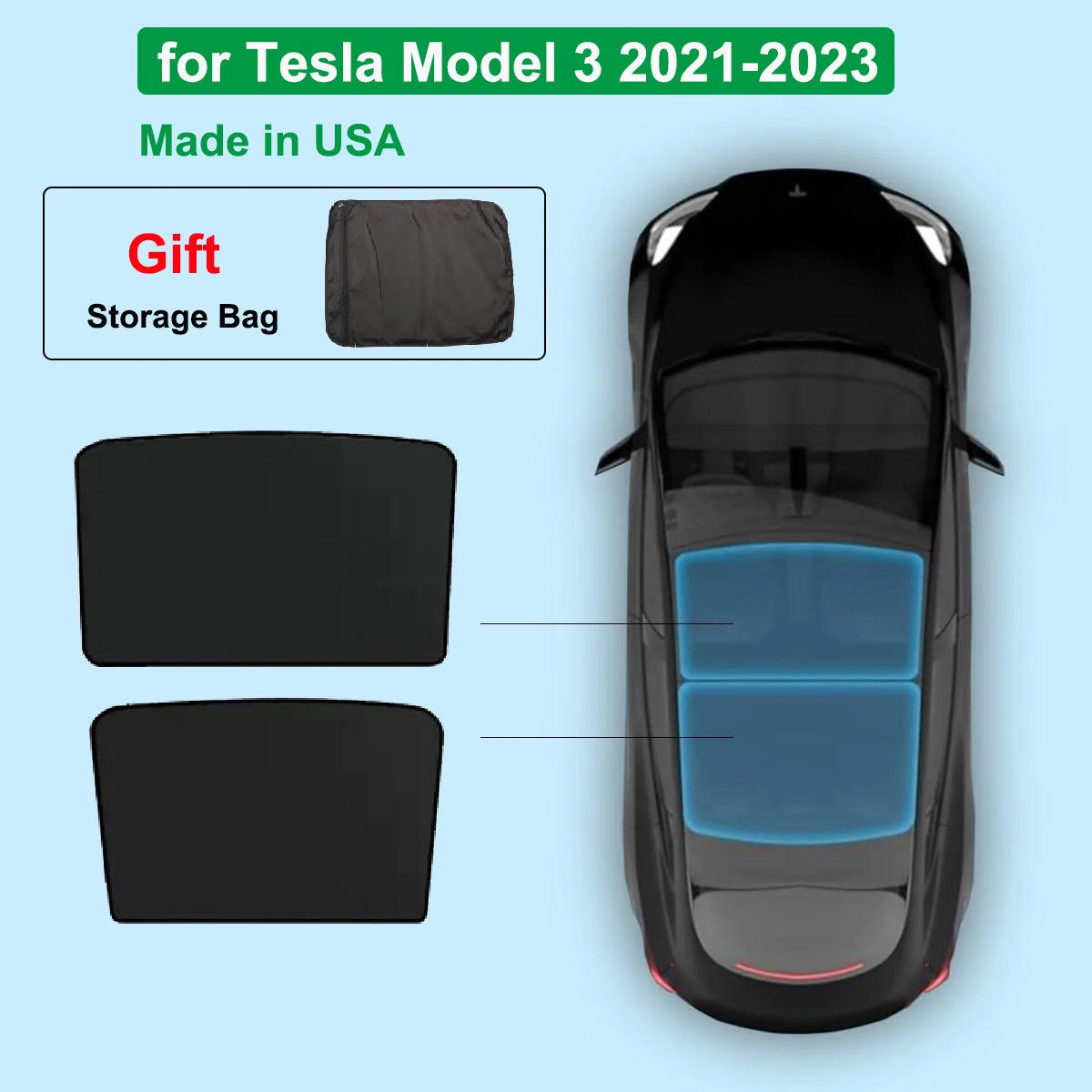 Sonnenblende für Tesla Model 3 Y 2020-2026