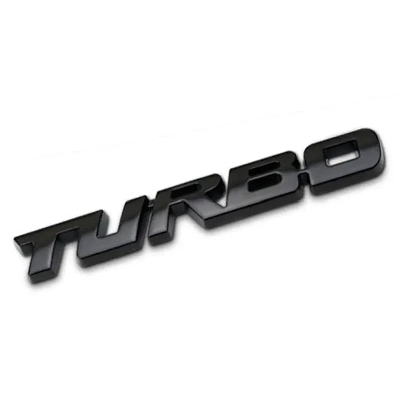 Turbo 3D Emblem Auto Aufkleber