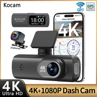 4K Dual Dashcam mit 1080P Rückkamera Option – SwissGlanzGarage Autopflege Schweiz