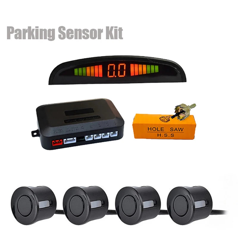 LED Parksensor Set mit 4 Radar Sensoren