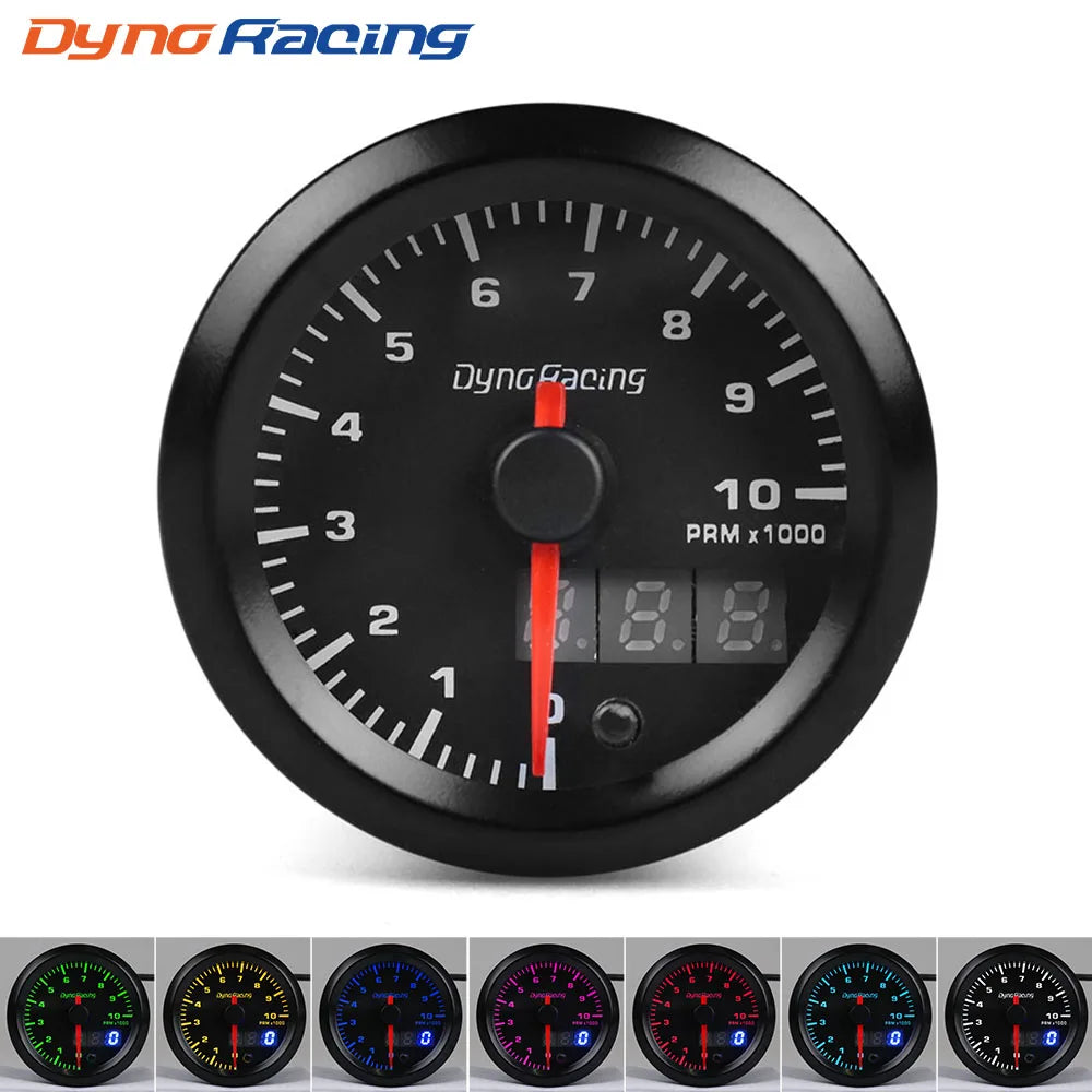 Dynoracing 52mm 7 Farben LED Dual Display