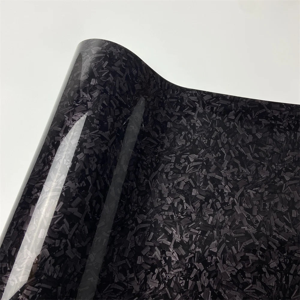 Glänzendes Schwarz Carbon-Folie