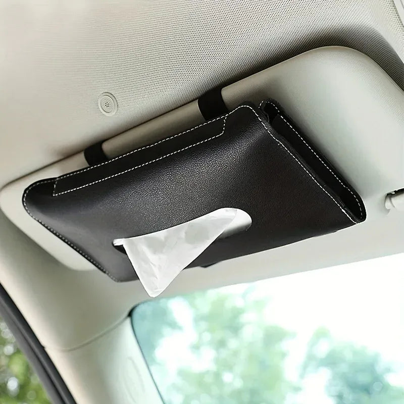 Auto-Taschentuch-Box aus Leder – SwissGlanzGarage Autopflege Schweiz