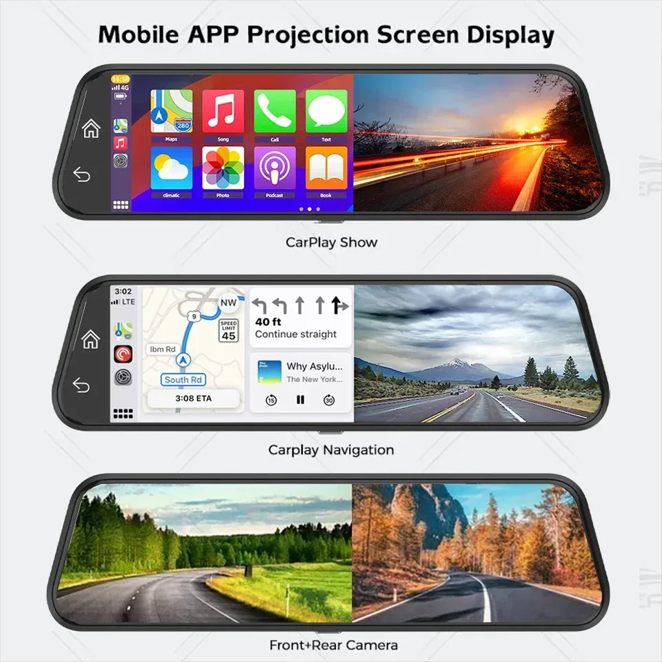 4K HD Auto DVR Touchscreen mit Carplay & Android Auto – SwissGlanzGarage Autopflege Schweiz