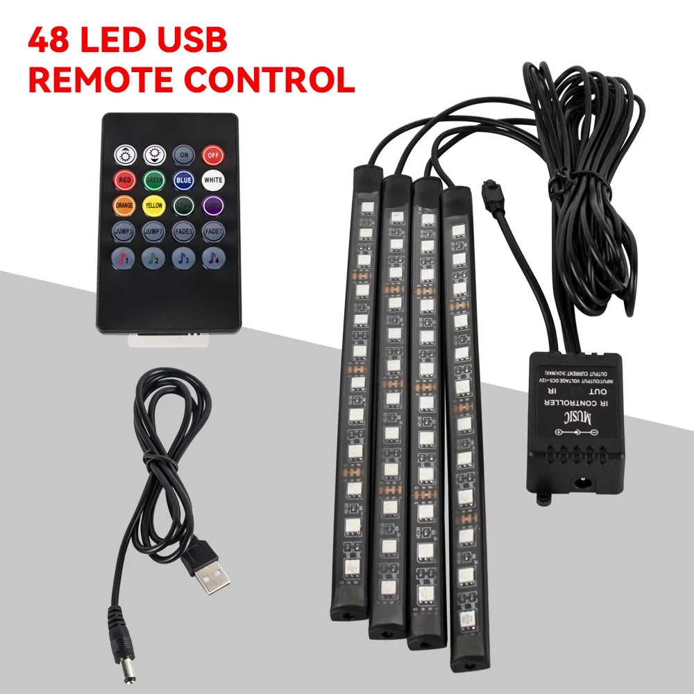 Kabelloses Auto LED Innenraum Ambiente Fusslicht