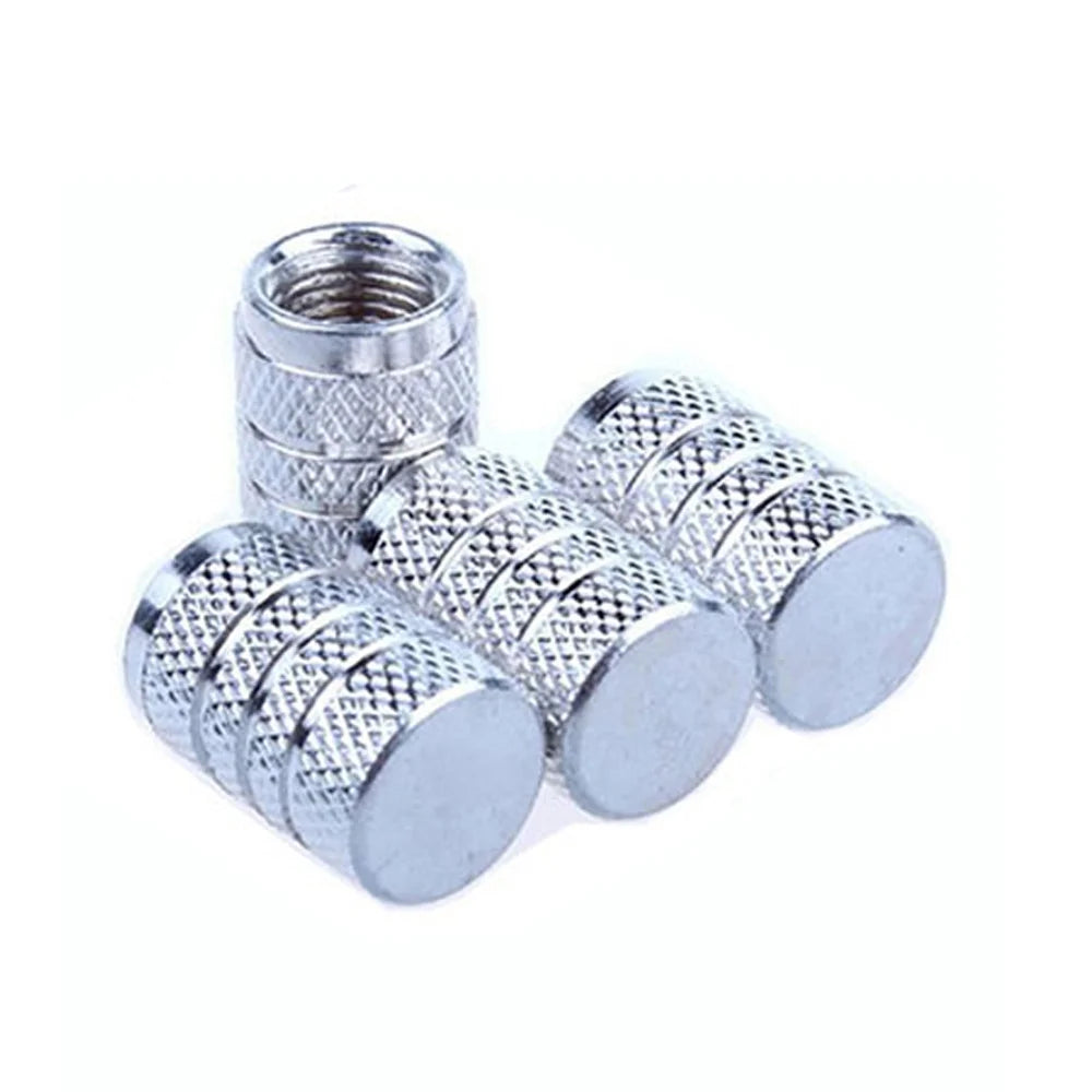 Aluminium Ventilkappen Set Knurling Stil