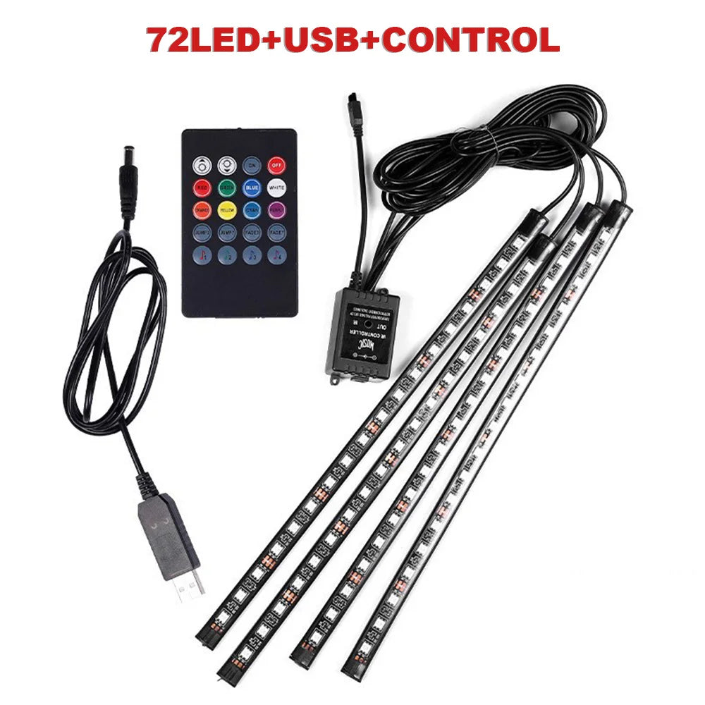 72 LED RGB Fussraumbeleuchtung