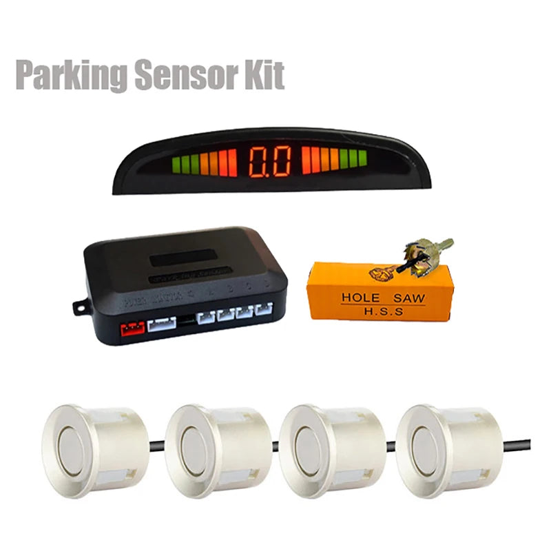 LED Parksensor Set mit 4 Radar Sensoren