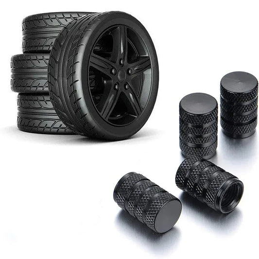Ventilkappen Set Aluminium 4 Stück – SwissGlanzGarage Autopflege Schweiz