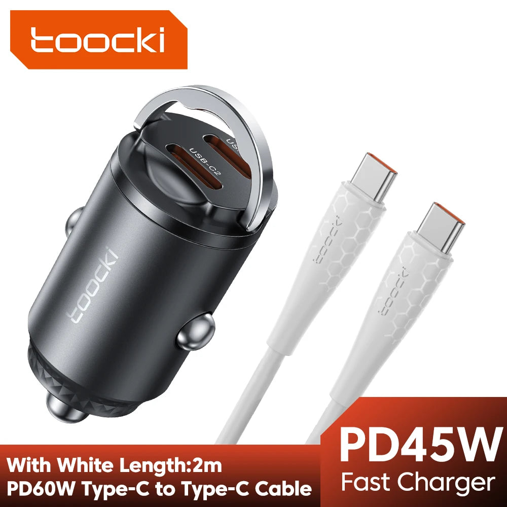 Toocki Mini PD 45W USB-C Auto-Ladegerät