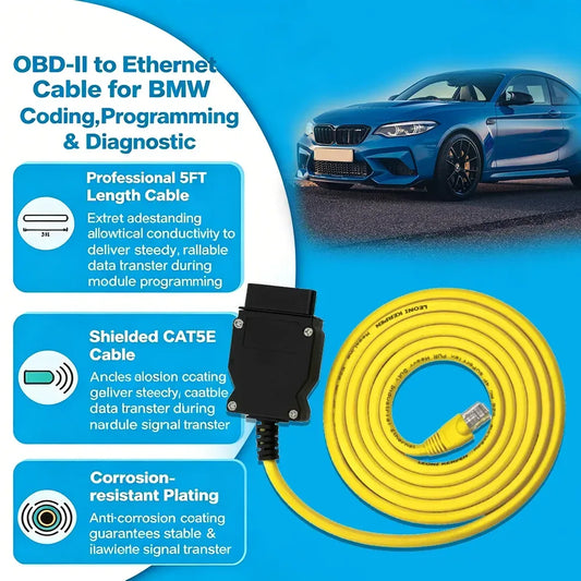 OBD2 Ethernet Kabel für BMW Diagnose – SwissGlanzGarage Autopflege Schweiz