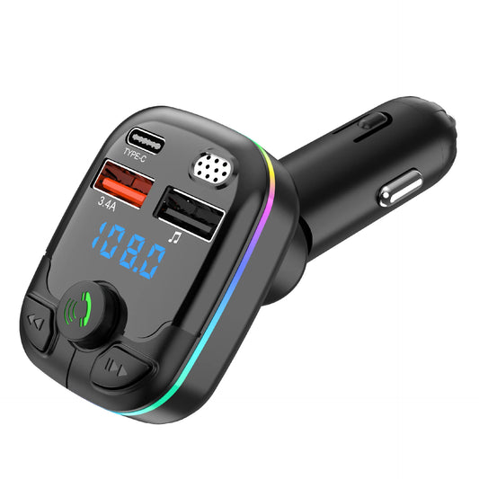 FM-Transmitter Bluetooth 5.0 Dual USB PD Typ-C