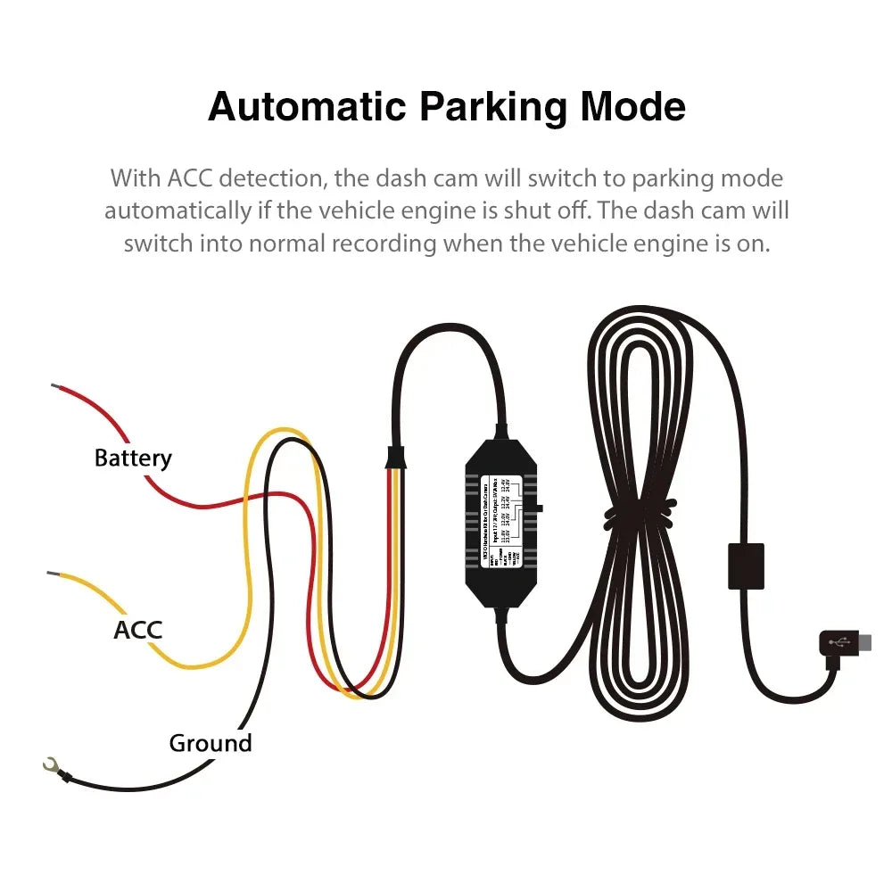 VIOFO Type-C HK4 ACC Hardwire Kabel – SwissGlanzGarage Autopflege Schweiz