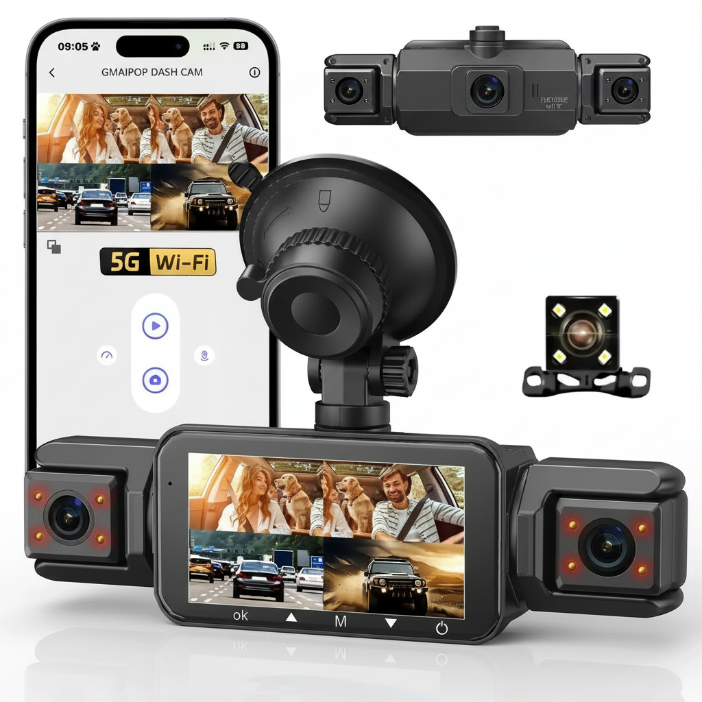 4-Kanal Dashcam FHD 1080P WiFi