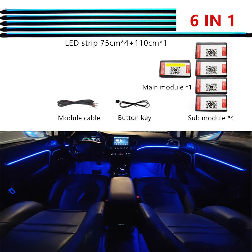 Universal RGB LED Ambientebeleuchtung für Innenraum