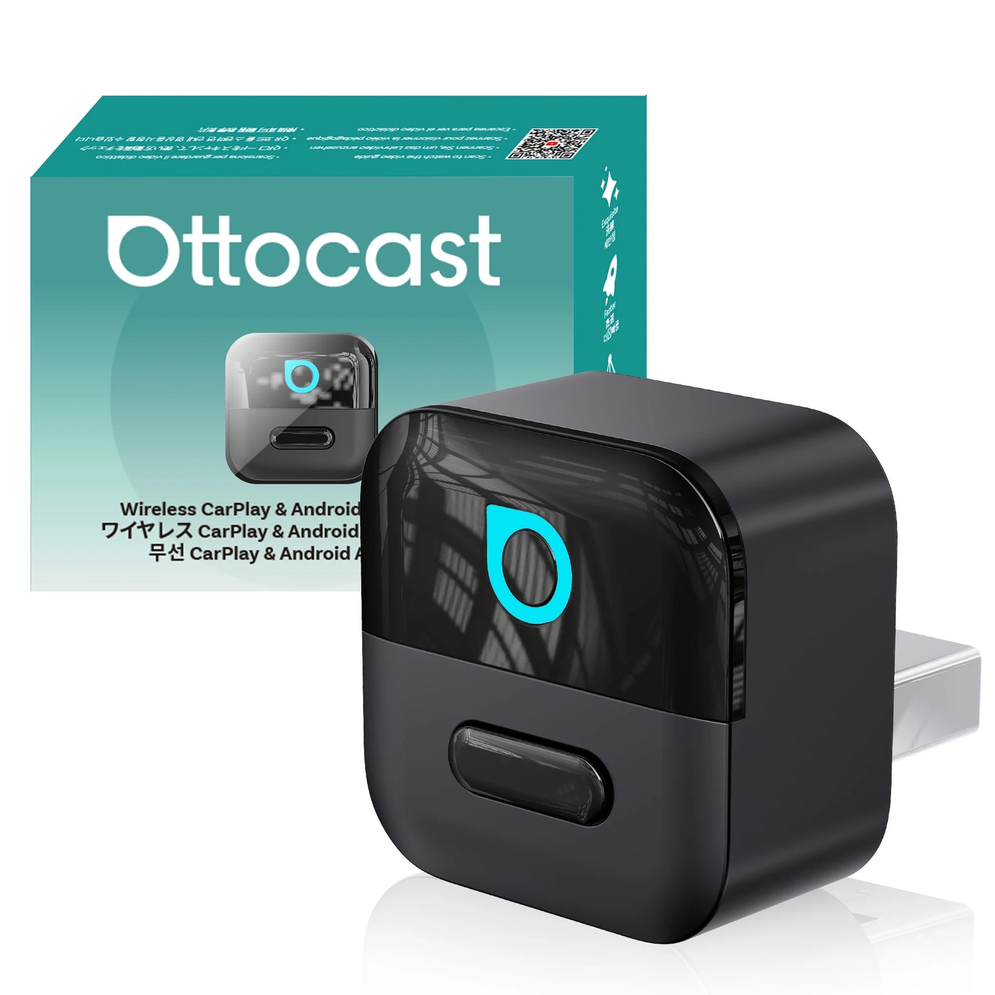 Ottocast Mini Pico Kabellos CarPlay & Android Auto