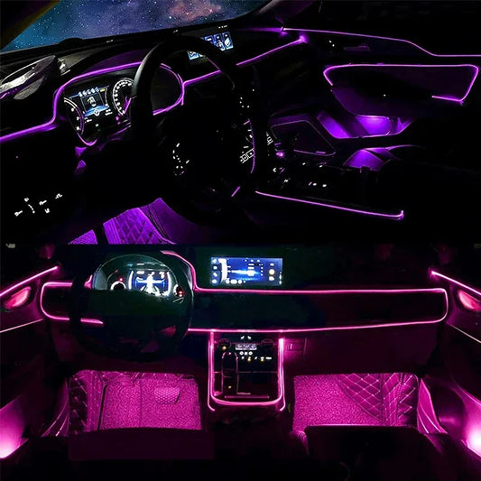 Auto-Innenraum LED Dekorationslampe 5M – mit LED-Licht – SwissGlanzGarage Autopflege Schweiz