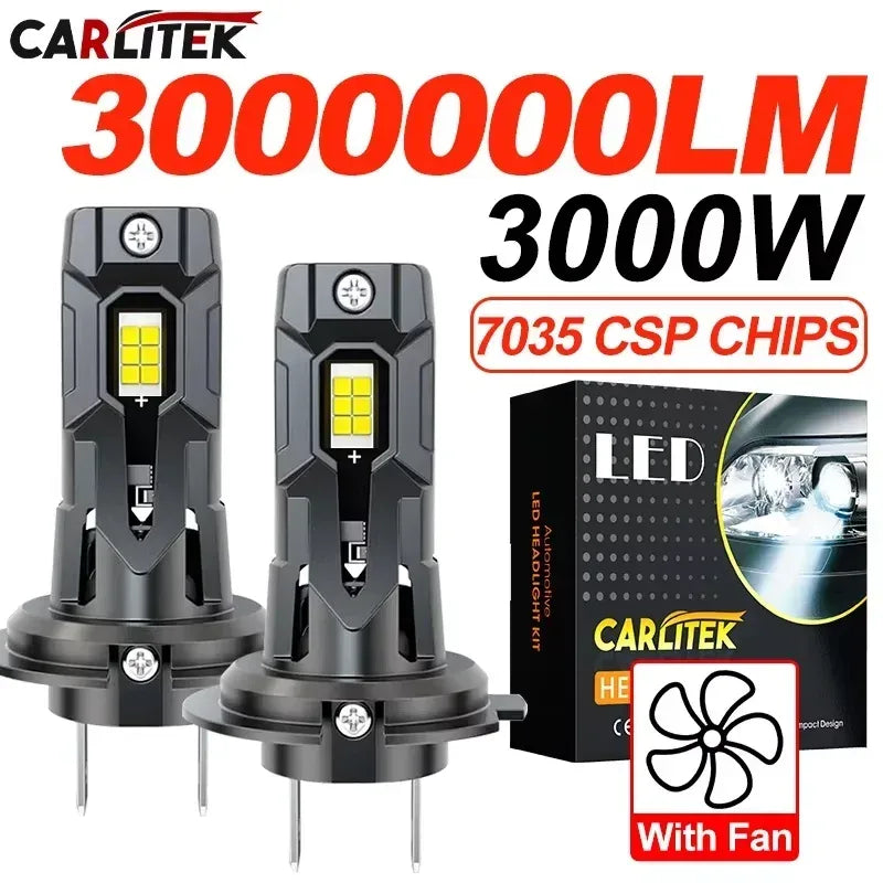 H7 LED Scheinwerfer 3000W 3000000LM 6000K – SwissGlanzGarage Autopflege Schweiz