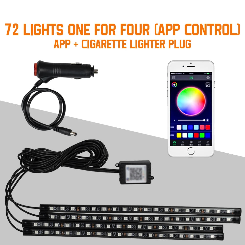 Kabelloses Auto LED Innenraum Ambiente Fusslicht