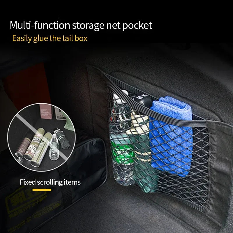 Auto-Rücksitz-Organizer Oxford-Stoff – als Netztasche – SwissGlanzGarage Autopflege Schweiz