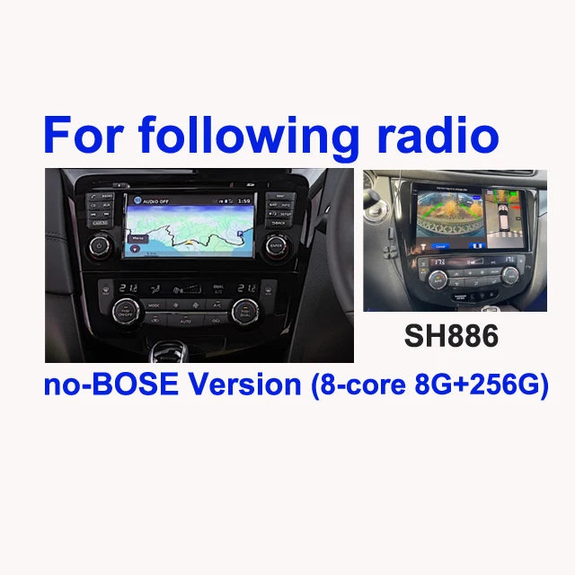 SINOSMART Android GPS für Nissan Qashqai J11