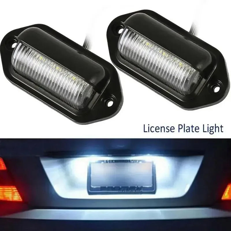 6 LED Nummernschildbeleuchtung Set – SwissGlanzGarage Autopflege Schweiz