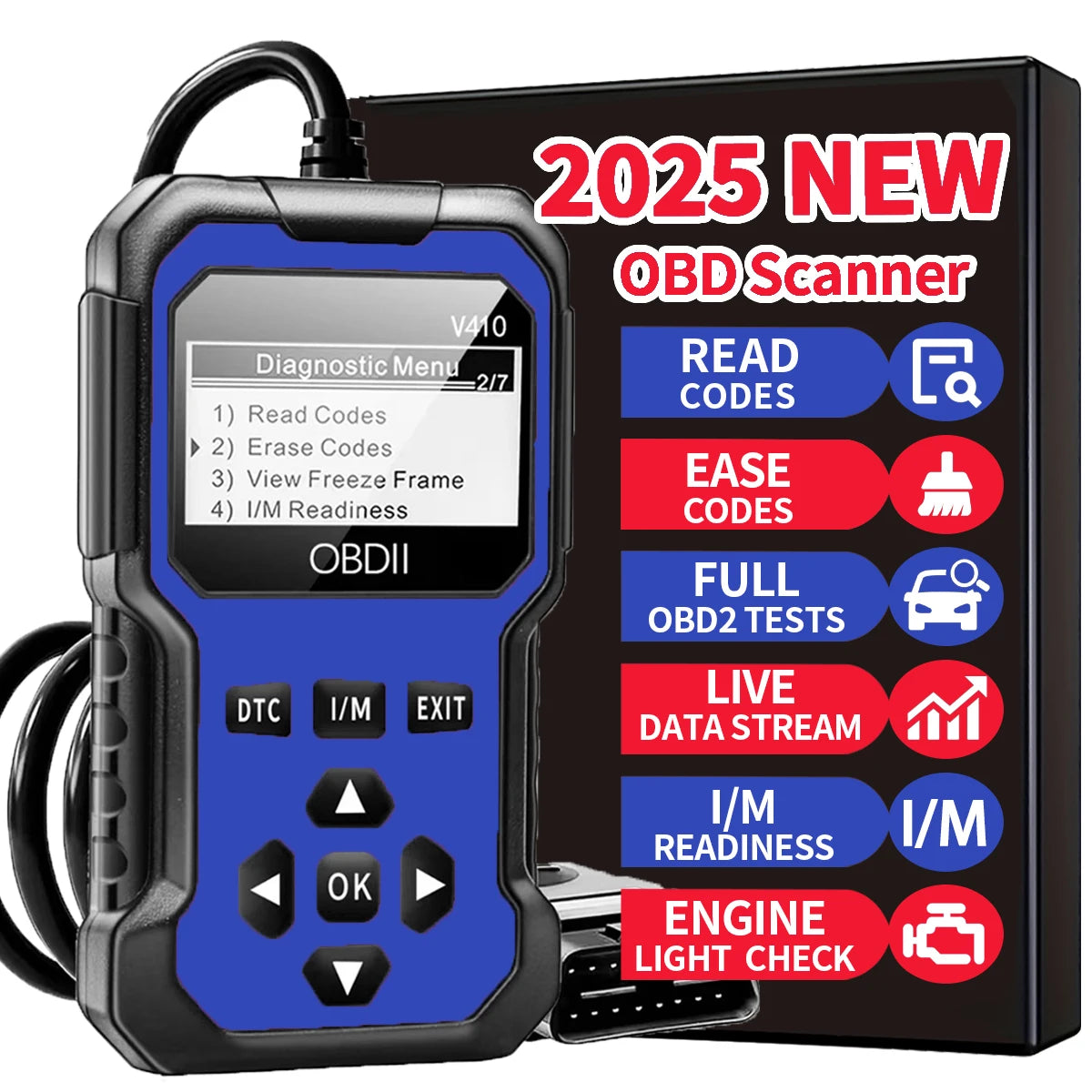 OBD2 Diagnosegeraet Motor-Fehlercode-Leser