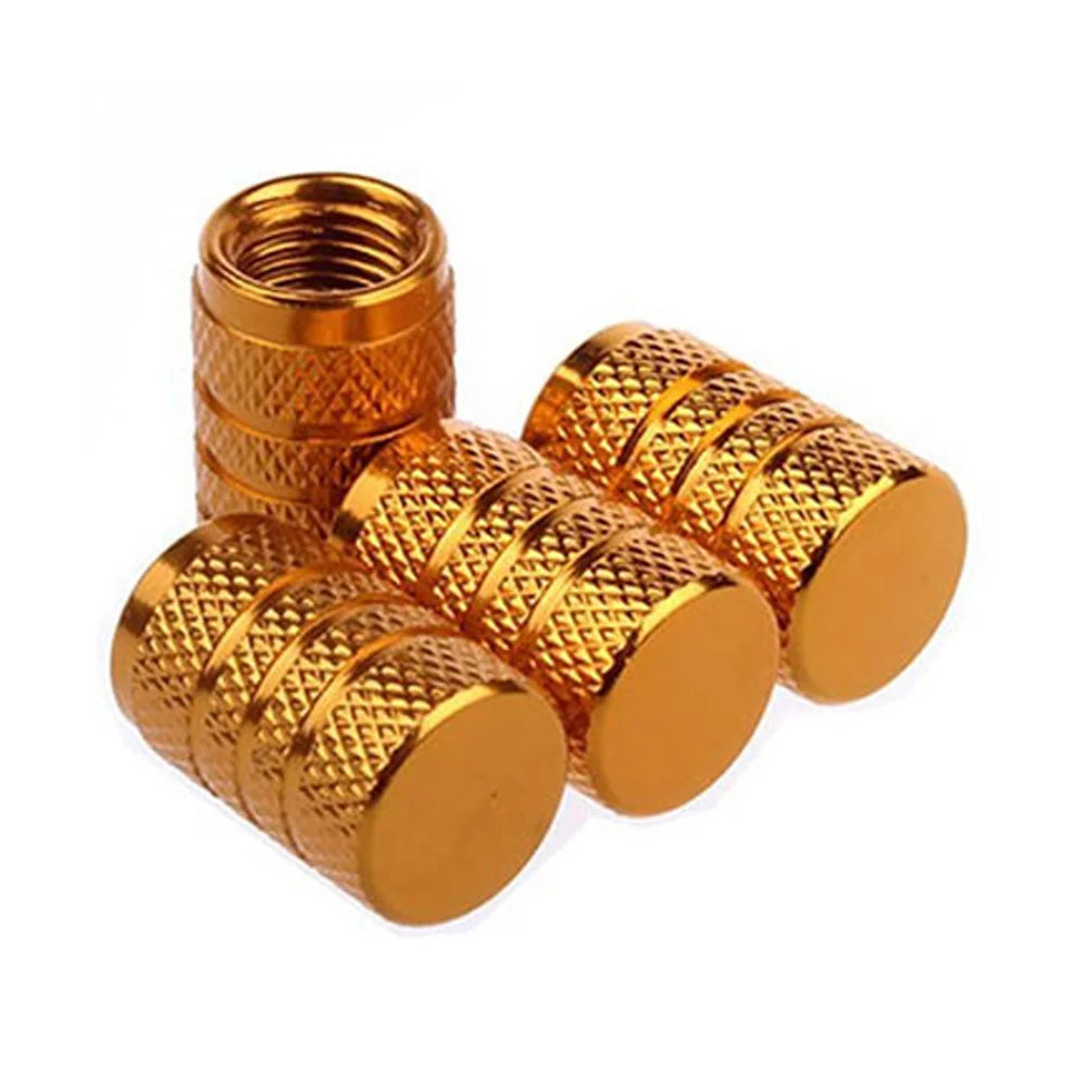 Aluminium Ventilkappen Set Knurling Stil