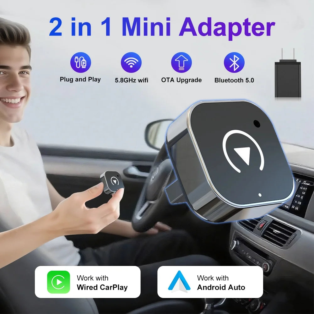 Kabellos CarPlay Adapter 2-in-1 Dongle
