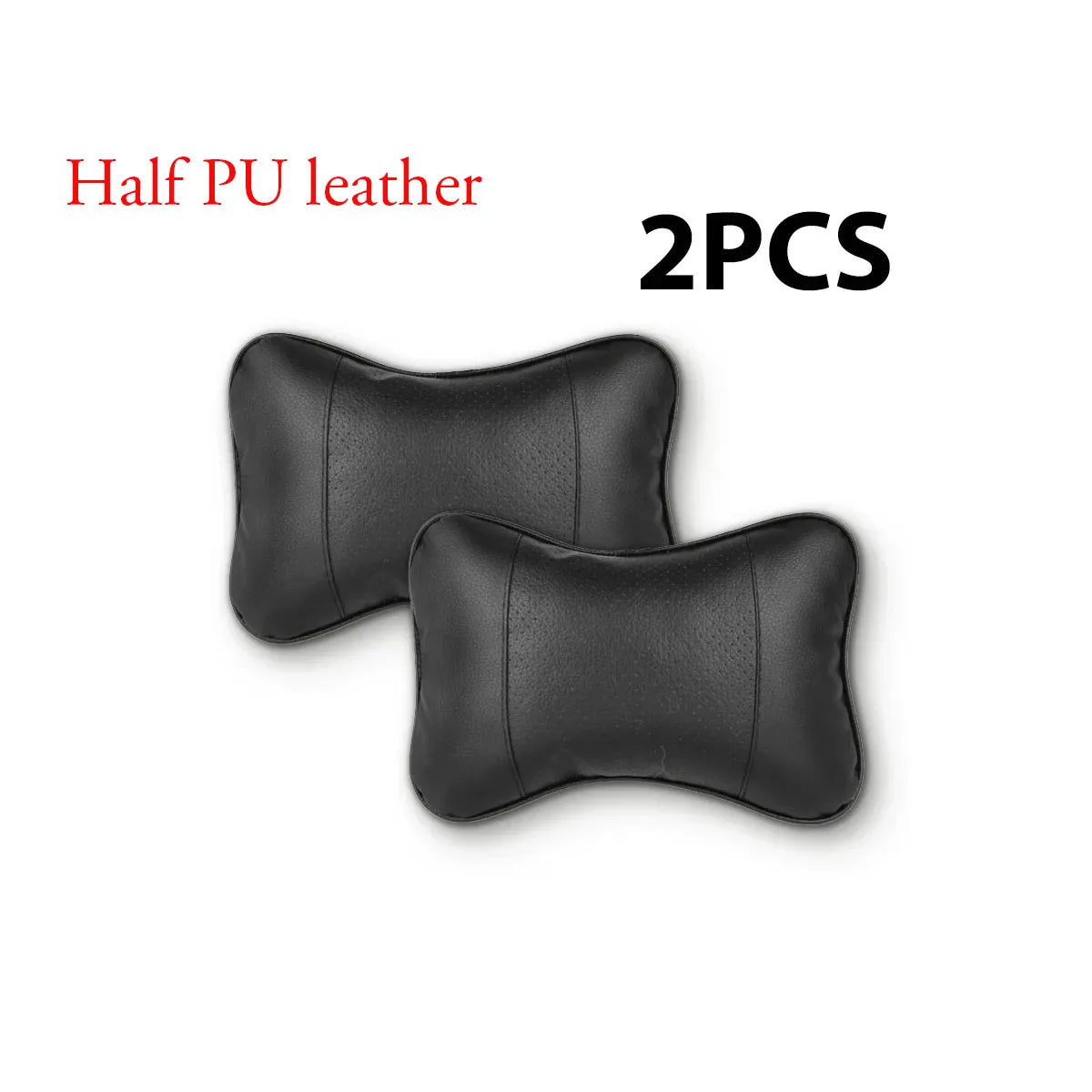 Nackenkissen PU-Leder schwarz 1 Stück