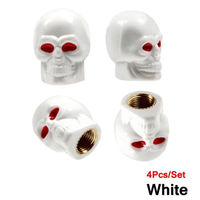 Universal Ventilkappen Skull-Set