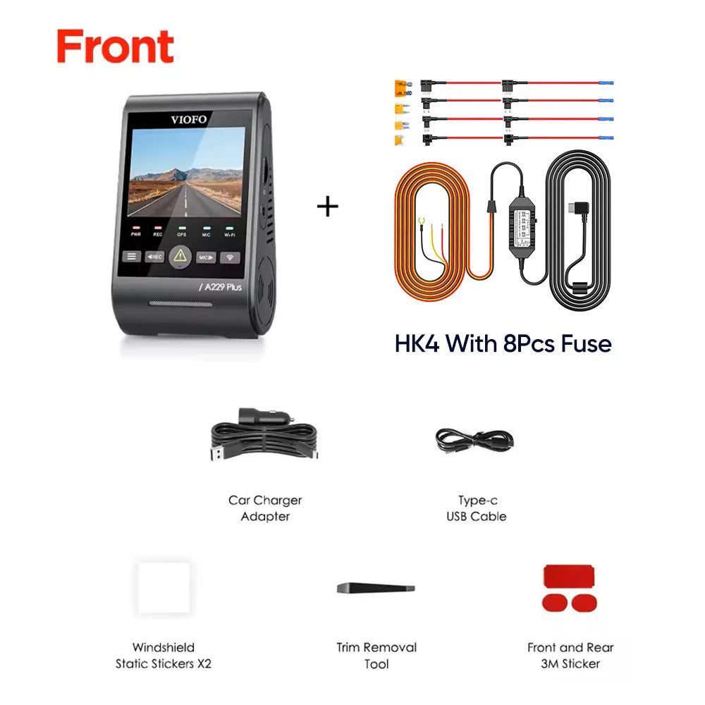 VIOFO A229 Plus Dashcam 2K HDR mit GPS