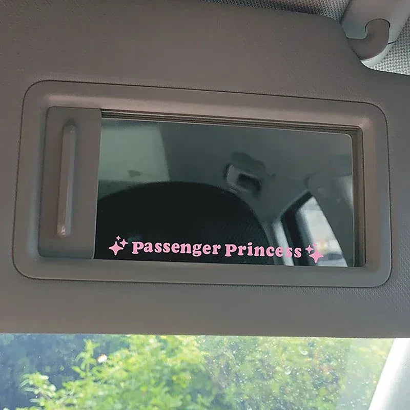 Spiegel-Dekor-Aufkleber "Passenger Princess" – SwissGlanzGarage Autopflege Schweiz