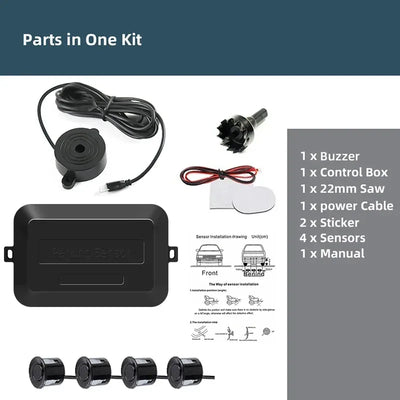 Parksensor-Set 4 Sensoren 22mm – SwissGlanzGarage Autopflege Schweiz