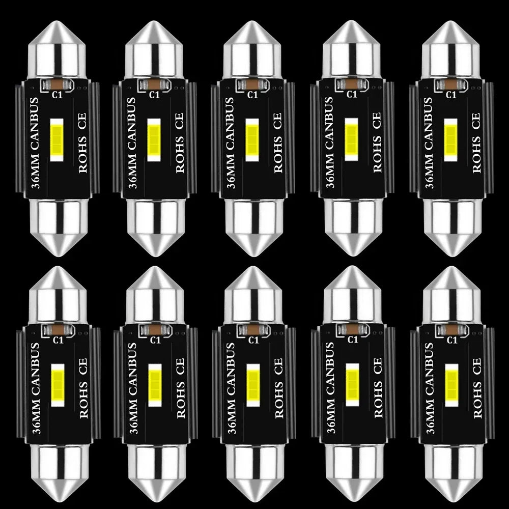 36mm C5W C10W LED Birnen Set – SwissGlanzGarage Autopflege Schweiz