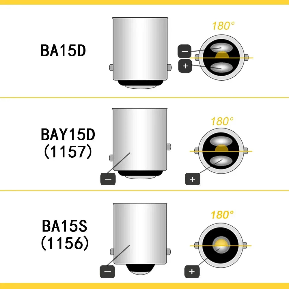 1156 BA15S LED 6V 12V 24V 48V P21W 1157 BAY15D – SwissGlanzGarage Autopflege Schweiz
