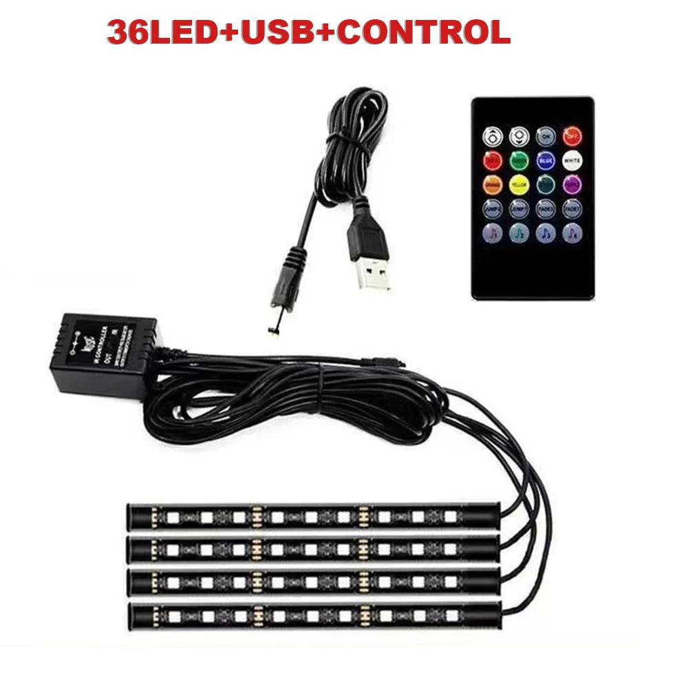 72 LED RGB Fussraumbeleuchtung