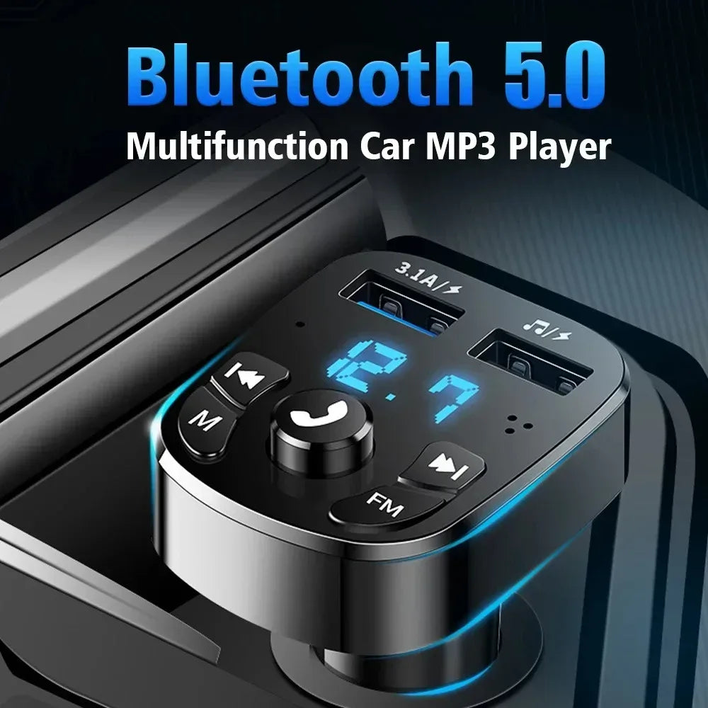 Bluetooth 5.0 Auto MP3 Player mit 3.1A Ladegerät – SwissGlanzGarage Autopflege Schweiz