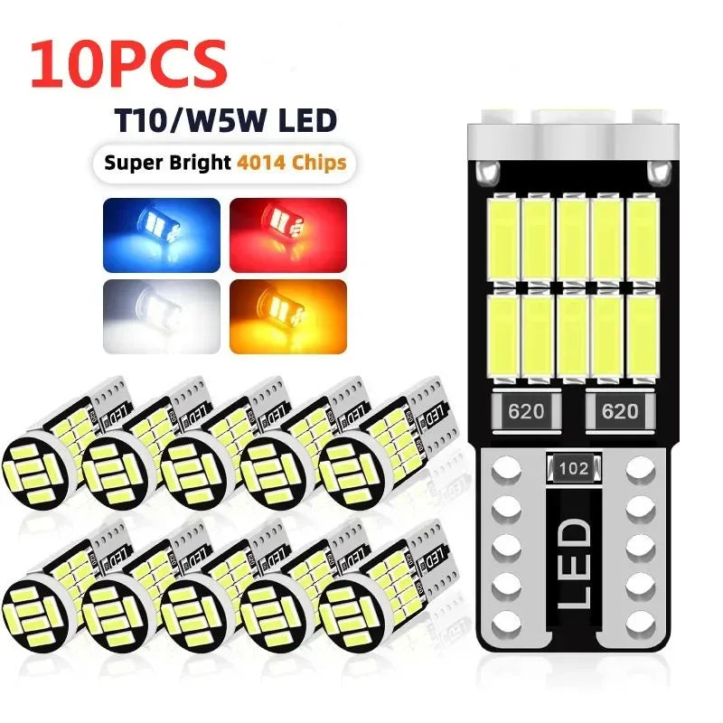 10er Set T10 W5W LED Lampen – SwissGlanzGarage Autopflege Schweiz