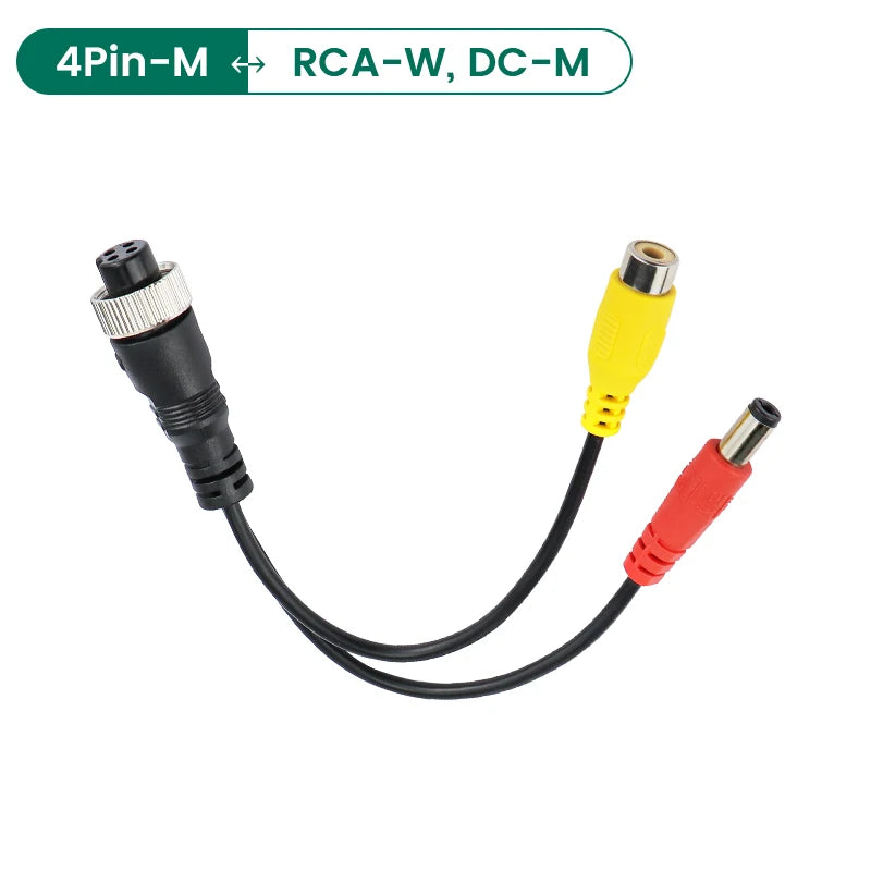 GreenYi 4Pin Aviation Stecker zu RCA AV Kabel
