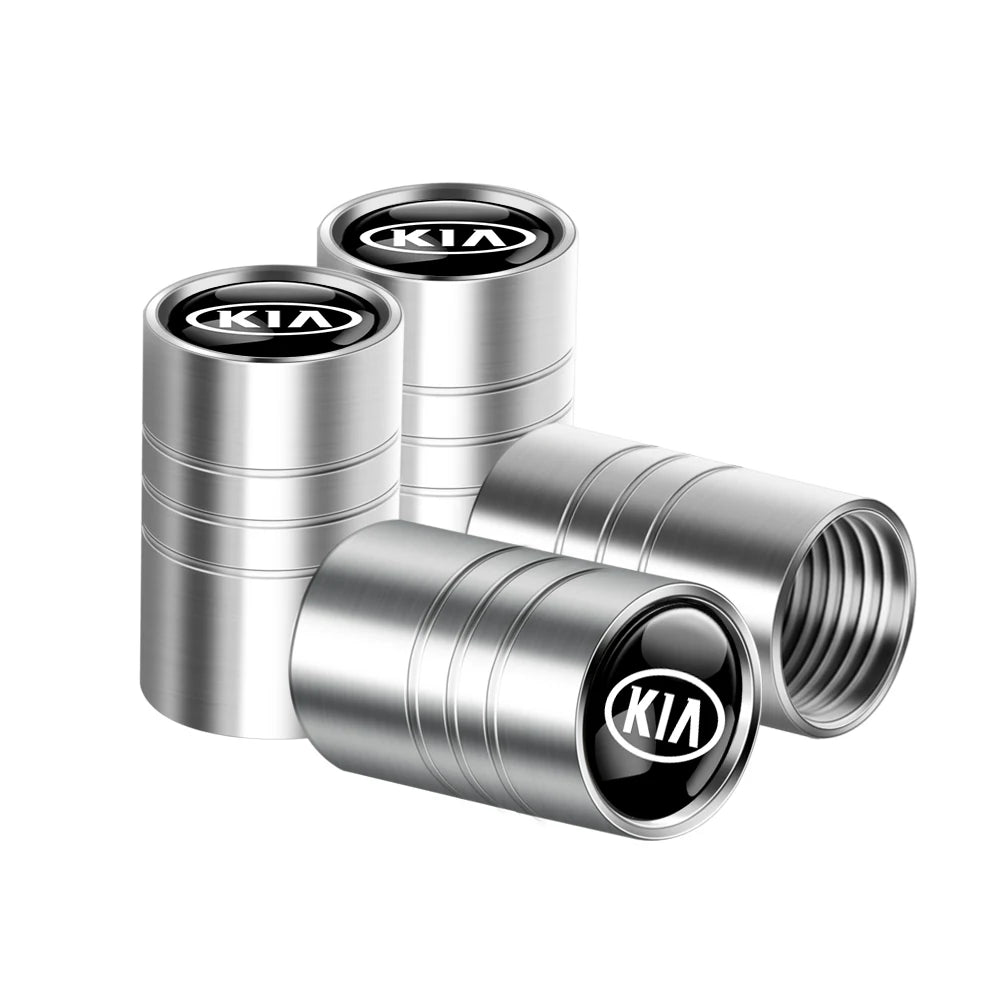 Aluminium Ventilkappen Set für KIA