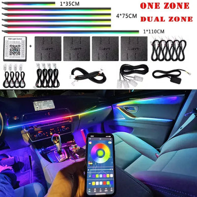 Auto Innenraum LED Streifen Atmosphären Lampe – SwissGlanzGarage Autopflege Schweiz