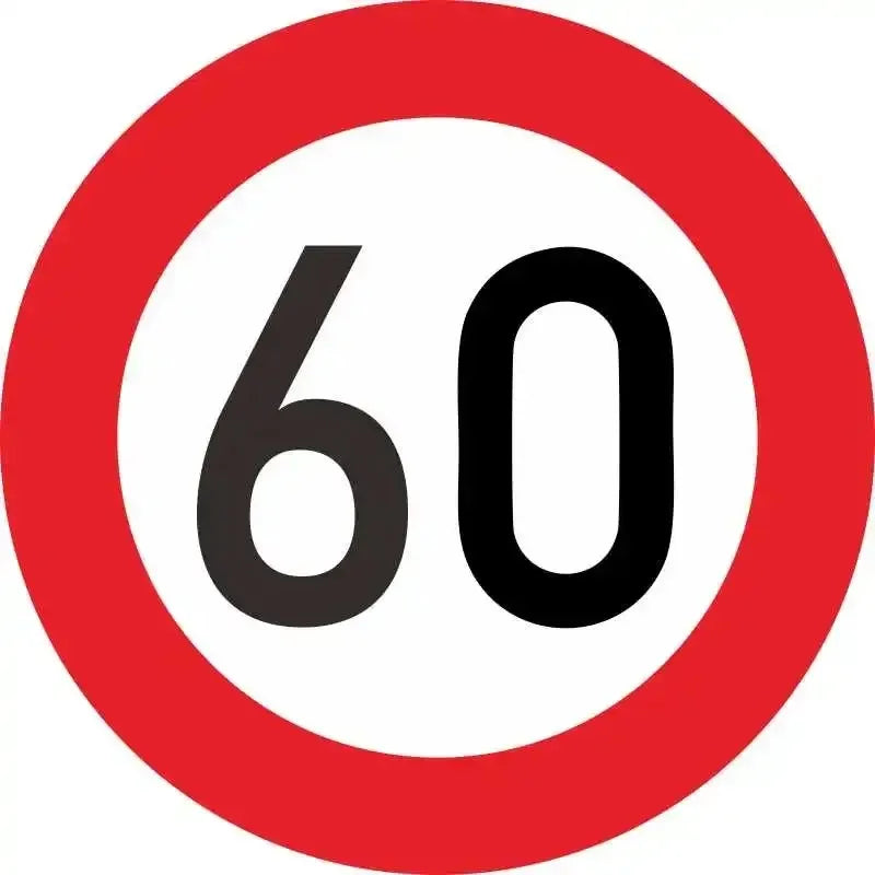 Geschwindigkeitsaufkleber 90 Km/h