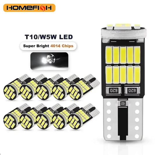 T10 W5W LED Birnen 4014 SMD 6000K 8er Set – SwissGlanzGarage Autopflege Schweiz