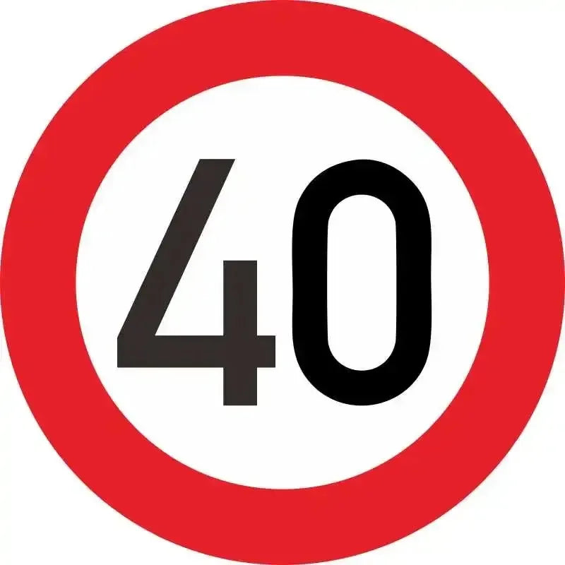 Geschwindigkeitsaufkleber 90 Km/h